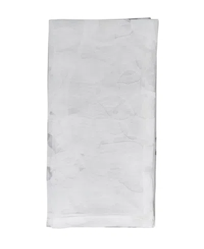 Saro Lifestyle Sheer Elegance Burnout Voile Vine Design Napkin Set Of 4, 20"x20" In Gray