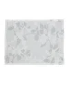 Saro Lifestyle Sheer Elegance Burnout Voile Vine Design Placemat Set Of 4, 13"x19" In White