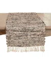 Saro Lifestyle Sleek Striped Table Runner, 16"x72" In Natural