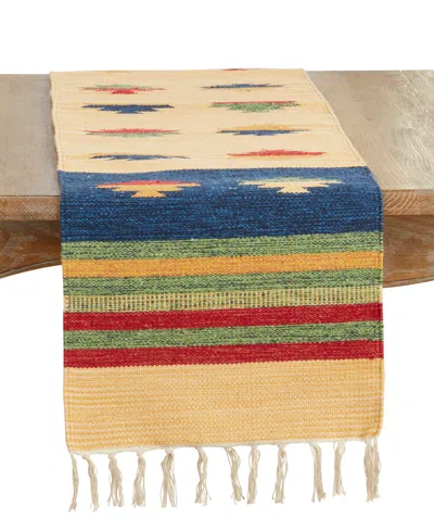 Saro Lifestyle Southwestern Table Runner, 16" X 72" In Multi