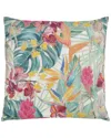 Saro Lifestyle Spring Square Pillow In Multi