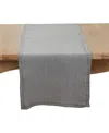 Saro Lifestyle Stonewashed Overlock Edge Table Runner, 16" X 72"