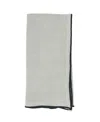 Saro Lifestyle Stonewashed Stitch Border Table Napkins Set Of 4,20"x20" In Blue-grey