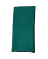 Saro Lifestyle Stonewashed Stitch Border Table Napkins Set Of 4,20"x20" In Jasper Green