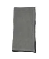Saro Lifestyle Stonewashed Stitch Border Table Napkins Set Of 4,20"x20" In Slate