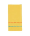 Saro Lifestyle Table Napkins With Dobby Border Design, Set Of 4, 18" X 18" In Yellow