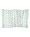 Saro Lifestyle Table Placemats With Woven Line Design Set Of 4, 20" X 14" In Open Blue