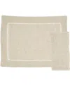 Saro Lifestyle Toscana Placemats And Napkins, Set Of 8 In Natural