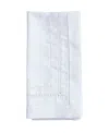 Saro Lifestyle Traditional Hemstitch Dinner Napkin Set Of 12, 18"18" In White