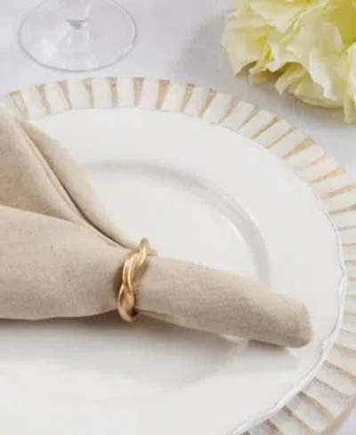 Saro Lifestyle Twisted Resin Collection In Gold