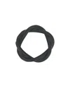 Saro Lifestyle Twisted Resin Napkin Ring Set Of 4,set In Black