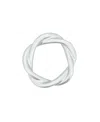 Saro Lifestyle Twisted Resin Napkin Ring Set Of 4,set In Silver