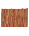 Saro Lifestyle Water Hyacinth Placemat Set Of 4 In Burnt Orange