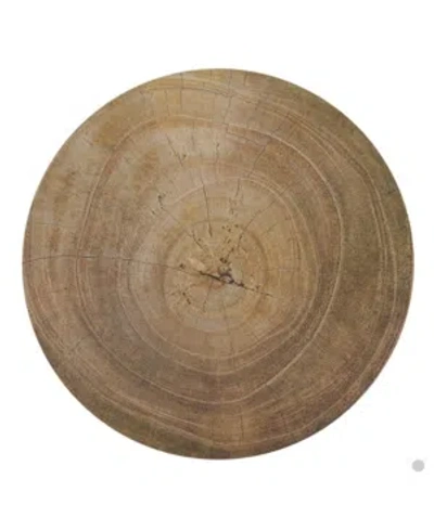 Saro Lifestyle Wood Print Placemat Set Of 4 In Natural