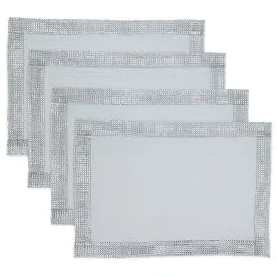 Saro Lily 14" Placemat In White