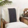 Saro Linear Harmony Banded Down Filled Throw Pillow