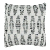 Saro Linetti Collection Cotton Geometric Throw Pillow In Polyester,polyfill,polyfill