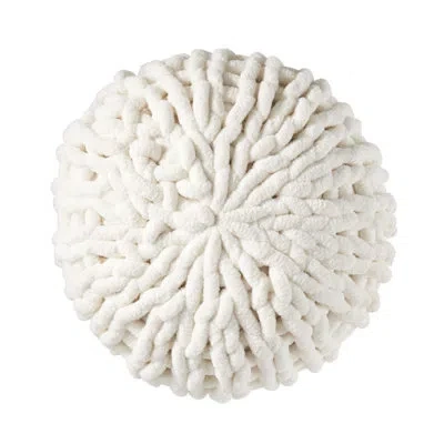 Saro Maggie Collection Throw Pillow In White