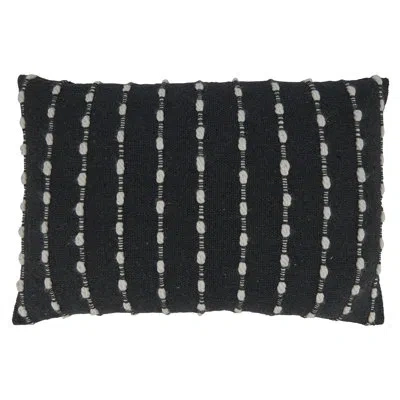 Saro Marilla Rectangular Cotton Pillow Cover & Insert In Polyester,polyfill