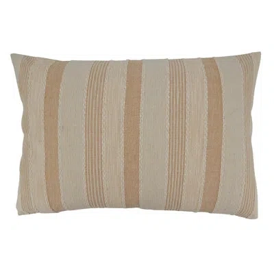 Saro Miles Rectangular Cotton Pillow Cover & Insert In Polyester,polyfill