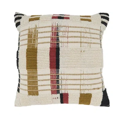 Saro Modern Mosaic Fragment Geometric Poly Filled Throw Pillow