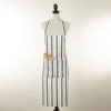 Saro Modern Striped Apron In Blue
