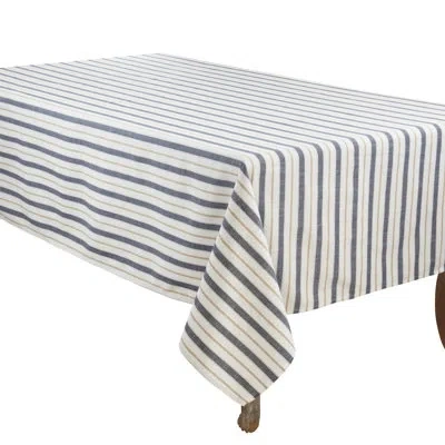 Saro Modern Striped Tablecloth