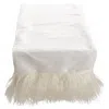 Saro Mongolian Lamb Fur Runner In Ivory