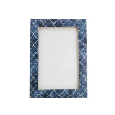 Saro Moroccan Mosaic Bone Photo Frame