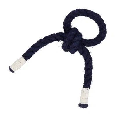 Saro Napkin Ring In Blue,white