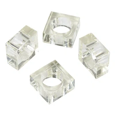 Saro Napkin Ring In Clear