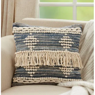 Saro Nautica Square Cotton Pillow Cover