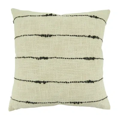 Saro Olwen 100% Cotton Blend Throw Square Pillow Cover