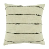 Saro Olwen Collection Striped Throw Pillow In Polyester,polyfill