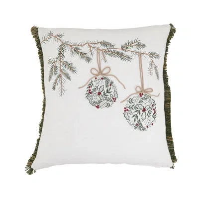 Saro Ornament Down Filled Throw Pillow In Pillow Cover Only - No Insert