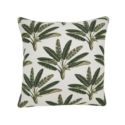 Saro Palm Tree Throw Pillow Cover In Pillow Cover Only - No Insert