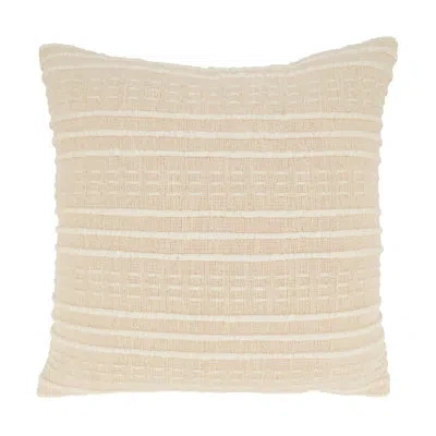 Saro Percy Collection Striped Pillow Cover