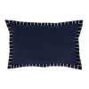 Saro Persephone Collection Throw Pillow In Polyester,polyfill,navy Blue