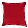 Saro Persephone Collection Throw Pillow In Polyester,polyfill,red
