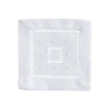 Saro Polyester No Pattern Rectangle Napkin In White