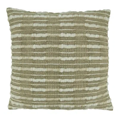 Saro Polyester Throw Square Pillow Cover In Gray,pillow Cover Only - No Insert