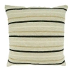 Saro Poly-filled Throw Pillow With Striped Design In Pillow Cover Only - No Insert