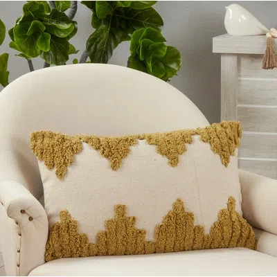 Saro Raissa Rectangular Cotton Pillow Cover