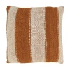Saro Raphaela Collection Striped Throw Pillow In Brown