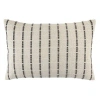 Saro Rectangular Cotton Pillow Cover In Ivory,black