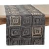 Saro Rectangular Table Runner In Black