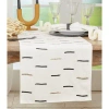 Saro Rectangular Table Runner In White