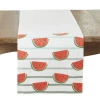 Saro Refreshing Watermelon Slice Table Runner In White