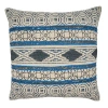 Saro Ridgewater Collection Cotton Geometric Throw Pillow In Polyester,polyfill,polyfill