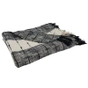 Saro Sevan 100% Cotton Throw In Black,white